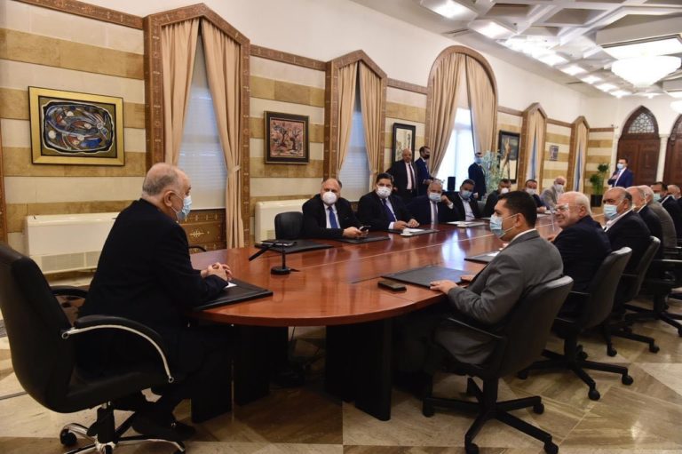 فهمي التقى محافظ الجنوب ووفدي صندوق المختارين واتحاد بلديات جبل لبنان