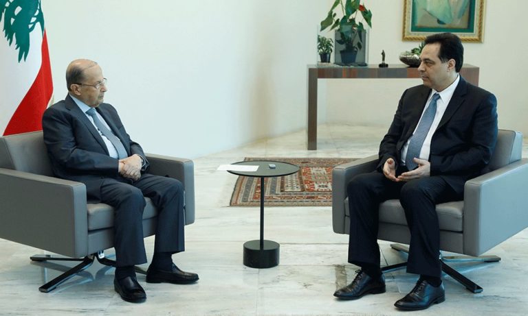 دياب بعد لقائه عون: هناك نية من الجميع لاعادة متابعة ملف تشكيل الحكومة