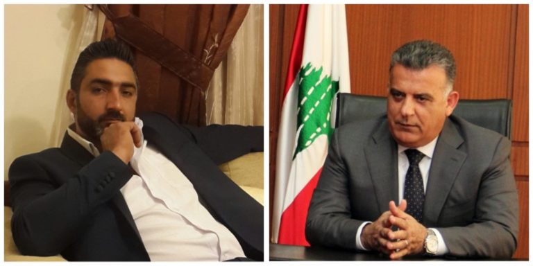 كتاب شكر من مختار بلدة غرفين فارس فضول لحضرة اللواء عباس ابراهيم