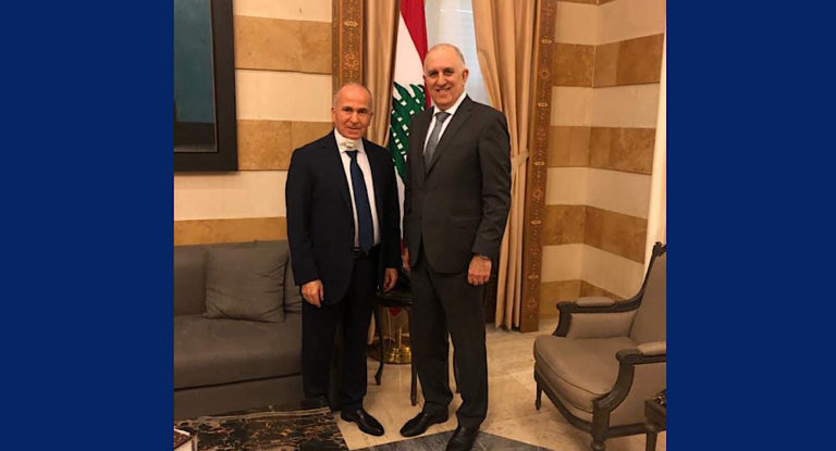 رئيس اتحاد بلديات قضاء جبيل فادي مرتينوس يلتقي وزير الداخلية