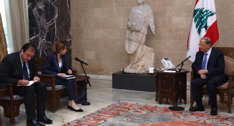 عون يلتقي وزيرة الجيوش الفرنسية