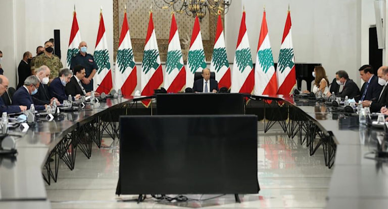 الاعلى للدفاع مدد التعبئة الى 31 ك1 وقرار برفع شكوى الى مجلس الامن ضد اسرائيل.. عون: يجب أن تتّسم عملية توزيع المساعدات بالشفافية