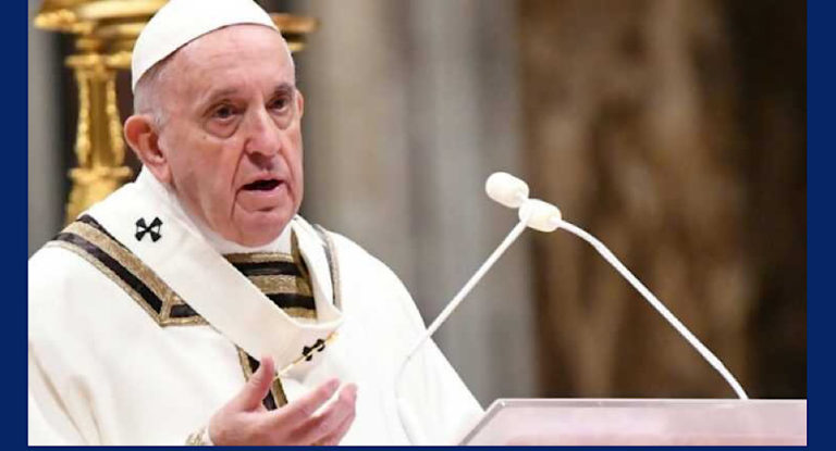 البابا فرنسيس يطلّ ويوضح بصوتٍ عالٍ ويُسكِت الأكاذيب حوله عن موضوع بركة المثليين: “لا لمباركة العلاقة المثليّة، بل الأشخاص”.