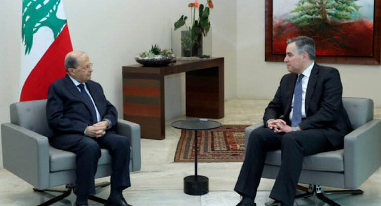 اليكم أجواء اللقاء الأول بين عون وأديب