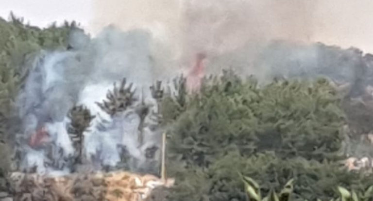 حريق كبير في جبل المنيطرة… والخازن يناشد