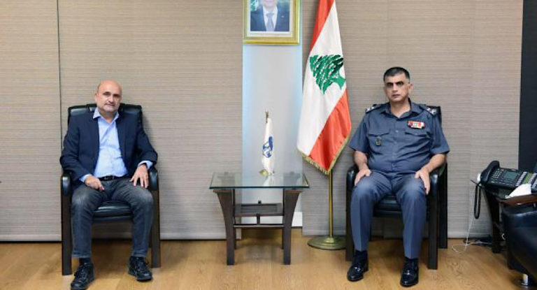 ابي رميا يتصل بقائد الجيش ويلتقي باللواء عثمان لمتابعة حادث حصرايل ويطالب بمركز امني ثابت في المنطقة