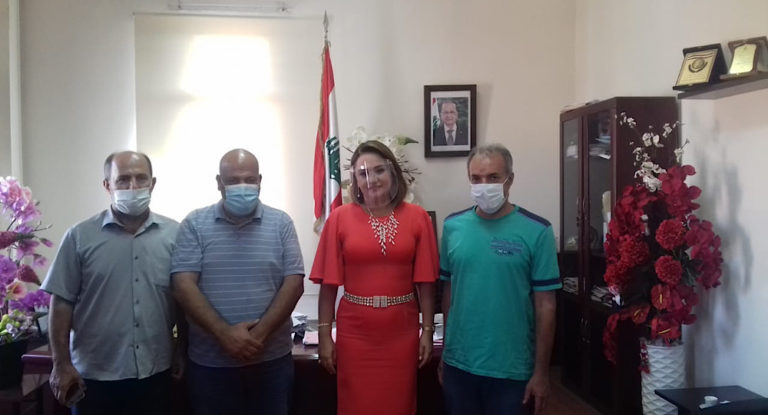 خير الدين شكر قائمقام جبيل على جهودها في متابعة عملية الحرائق