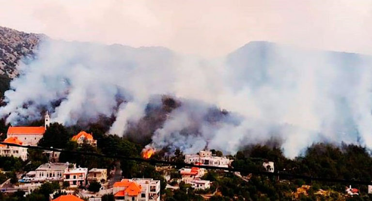 غبريال عبود: اخمدت النيران والشكر للجيش وللأهالي ولمتطوعي الدفاع المدني