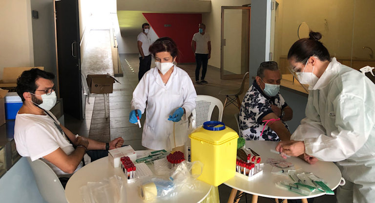 فحوص دم في جبيل لاختبار “الأجسام المضادة” لكورونا