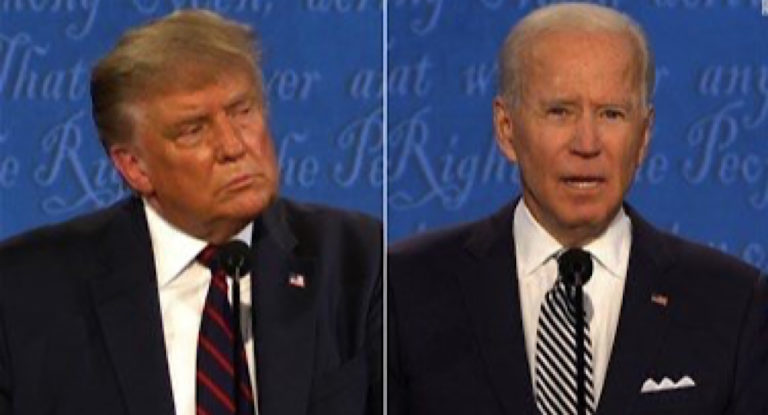 استطلاع للرأي يظهر تقدم بايدن على ترامب بعشر نقاط