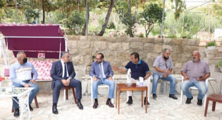 امين عام حزب الكتائب سيرج داغر ووفد مرافق في ضيافة رئيس قسم المزاريب بيار فرام