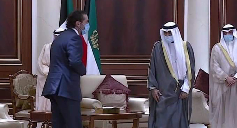 أمير الكويت يستقبل الرئيس سعد الحريري لتقديم واجب العزاء بوفاة أمير البلاد الراحل