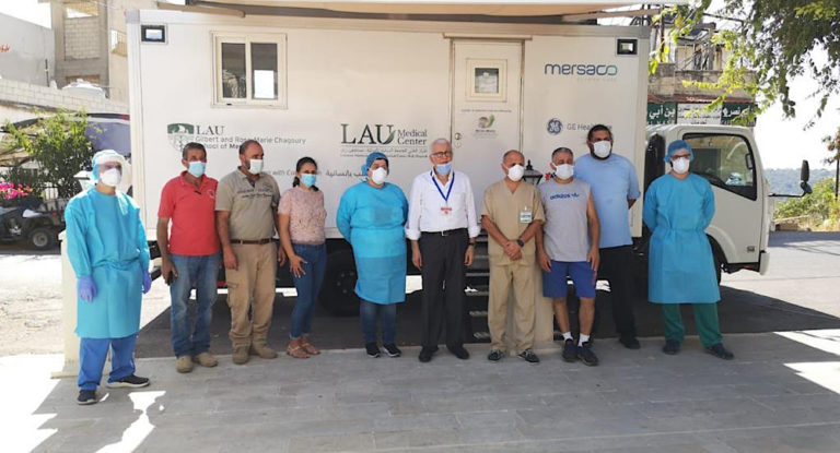 فحوصات PCR للمخالطين في غلبون