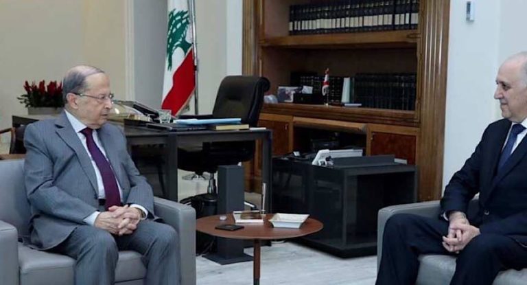 عون إطلع من فهمي على الأوضاع الأمنية والصحيّة واستقبل عكر