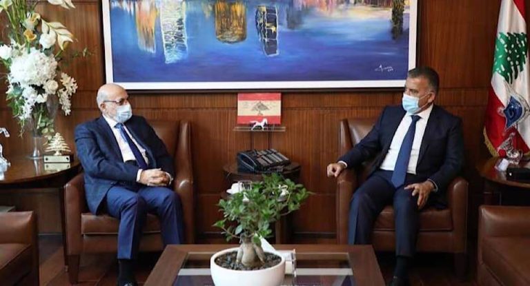 ابراهيم يلتقي نصري خوري