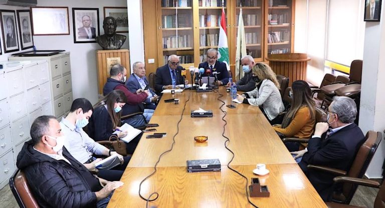 مؤتمر صحافي  للهيئة الوطنية لحقوق الانسان في نقابة محرري الصحافة اللبنانية