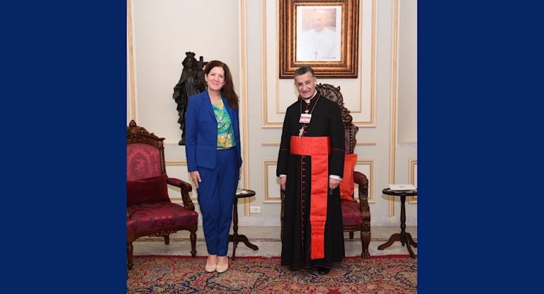 البطريرك الراعي يستقبل السفيرة الأميركية في لبنان دوروثي شيا
