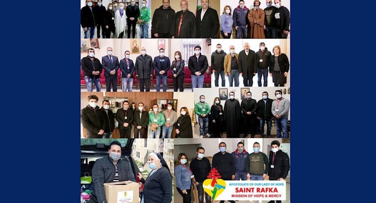 مساعدات جمعية القديسة رفقا تطوف لبنان