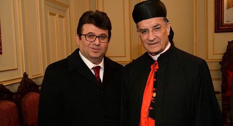 المحامي بول كنعان معايداً الراعي بمناسبة ذكرى انتخابه العاشرة