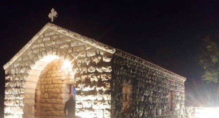 بالصور-كنيسة جديدة في مشمش تحمل اسم الشهيد جو نون