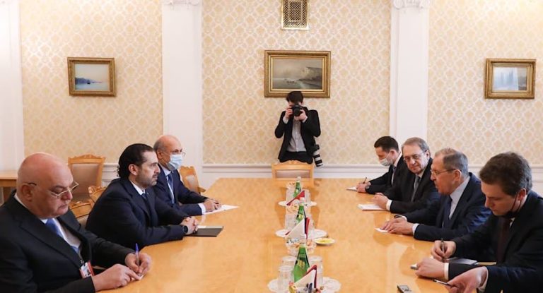 الحريري اختتم زيارة العمل لروسيا بلقاء مع لافروف وتأكيد دعم جهوده في تأليف الحكومة