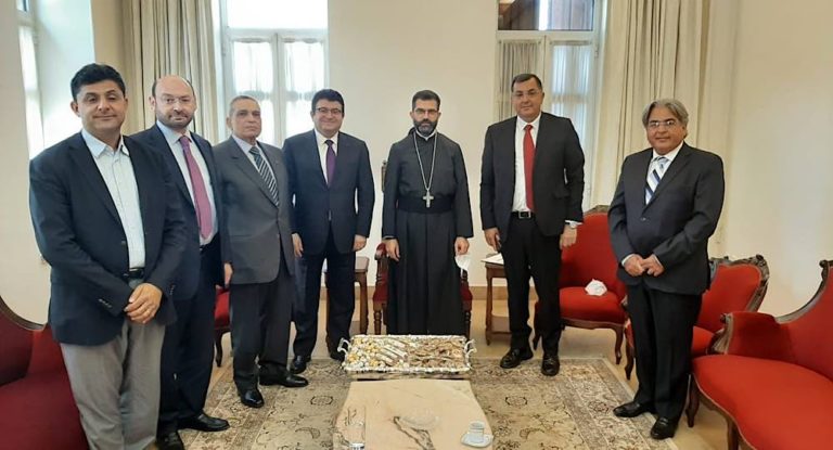 موارنة من اجل لبنان زار أبو نجم مهنئا بانتخابه راعيا لابرشية انطلياس