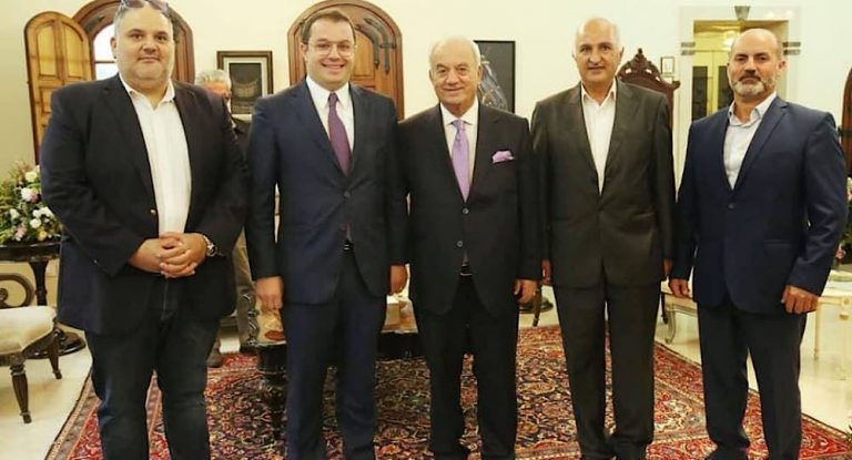 زيارة تهنئة من عبدو العتيّق لنقيب المهندسين في الشمال بهاء حرب