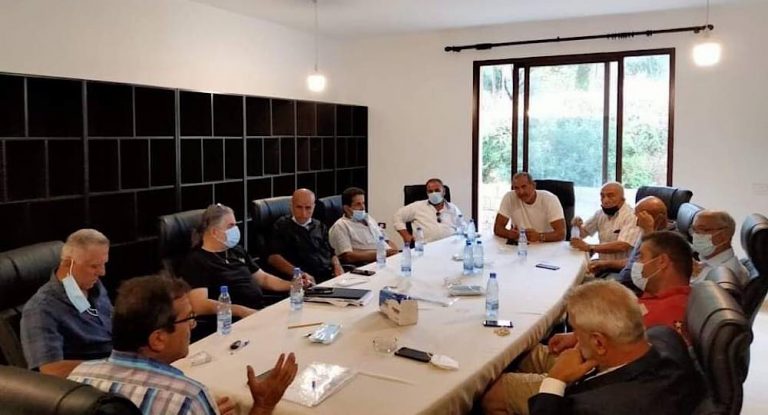 اجتماع في بلدية بجه لبحث موضوع شح المياه في البلدة والبلدات المجاورة