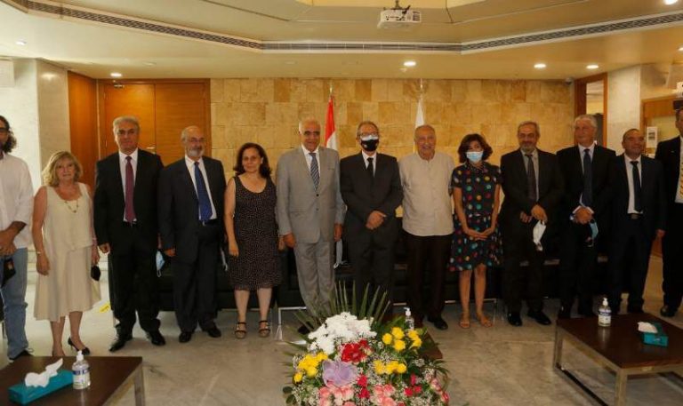 وفد نقابة المحررين هنأ نقيب المهندسين بانتخابه