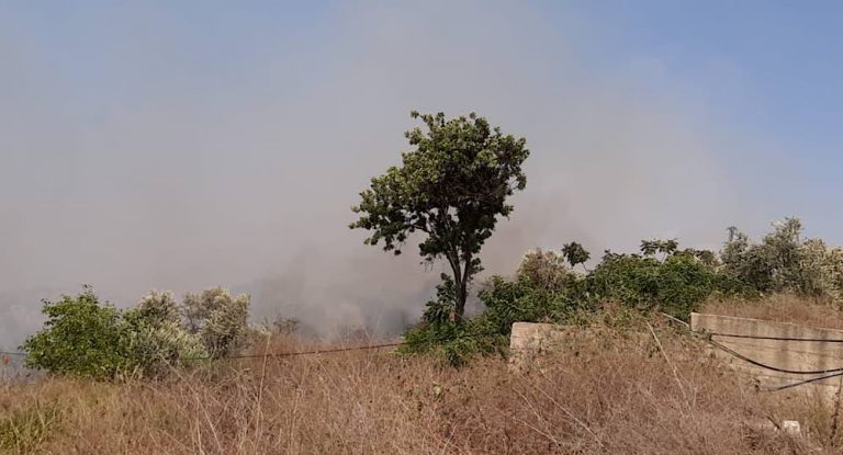 حريق كبير يقترب من سيدة المنطرة في مغدوشة…ورئيس البلدية يناشد
