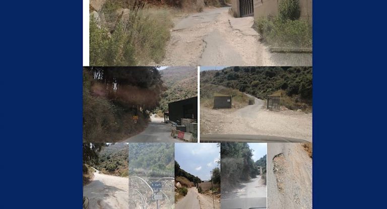 خاص – بالصور : مناشدة للمعنيين بصيانة طريق غرفين- الكفر.