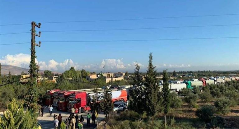 بالفيديو- صهاريج المازوت الإيراني تدخل الأراضي اللبنانية