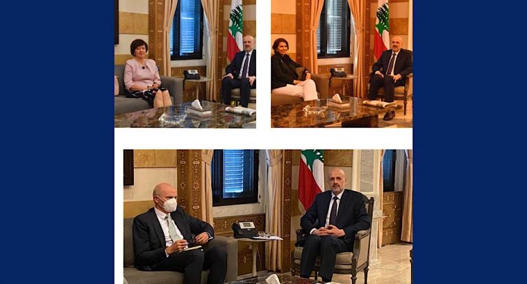 وزير الداخلية بسام المولوي يستقبل المنسقة الخاصة للأمم المتحدة في لبنان يوانا فرونتسكا