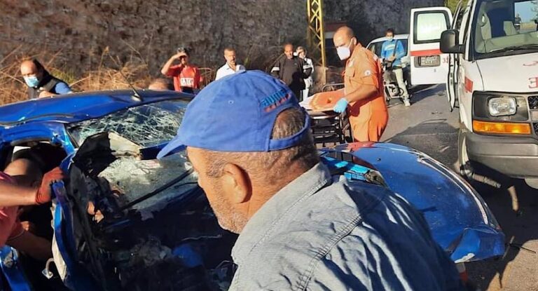 باصور-حادث سير في حبالين وسقوط جرحى
