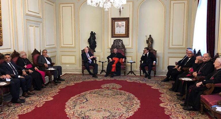 ميقاتي من بكركي: “صار لازمنا صلاة ودعاء”.. والراعي: لبنان بحاجة الى بطولة