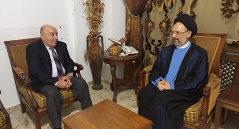 طلال المقداد يزور العلامة السيد علي فضلالله