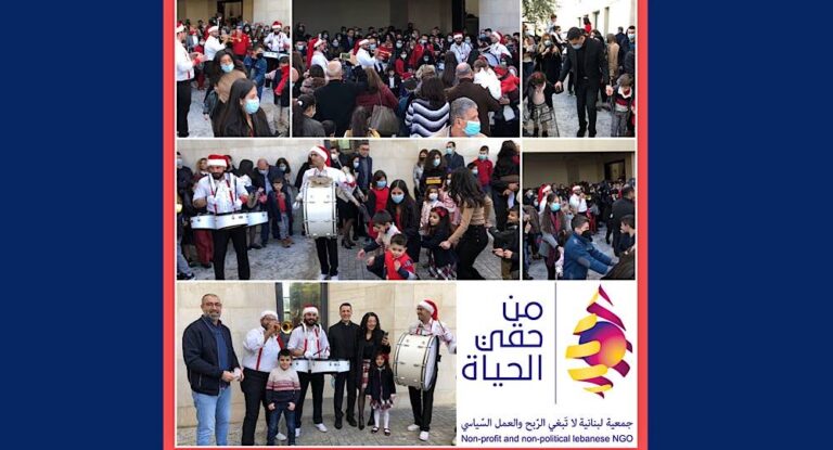 جمعية “من حقّي الحياة “تحتفل بعيد الميلاد مع الأطفال في الفيدار.