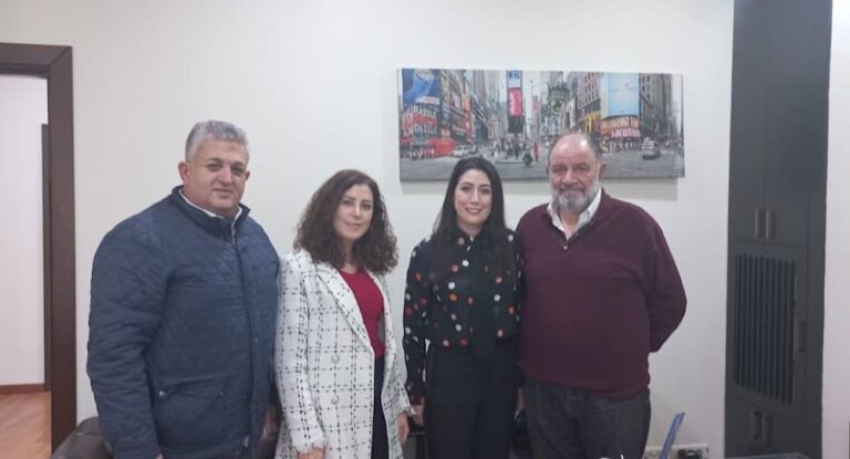 بالصور-كاتيا يمين زارت مبنى اذاعة لبنان الحر والتقت المسؤولين والعاملين فيها