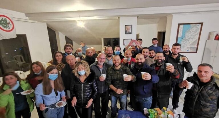 زيارة لمنسق القوات اللبنانية في جبيل هادي مرهج إلى مركز القوات الجديد في نهر ابراهيم