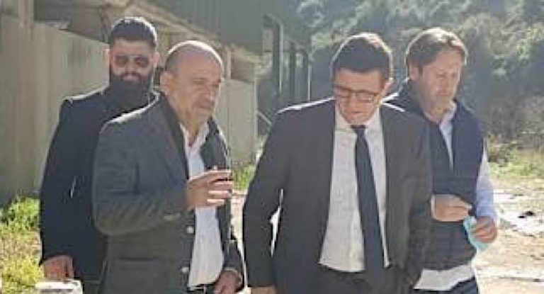 ابي رميا برفقة الوفد الفرنسي زاروا مطمر النفايات في حبالين