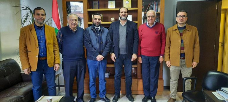 نقيب محرري الصحافة اللبنانية يستقبل المسؤول الإعلامي لحركة حماس