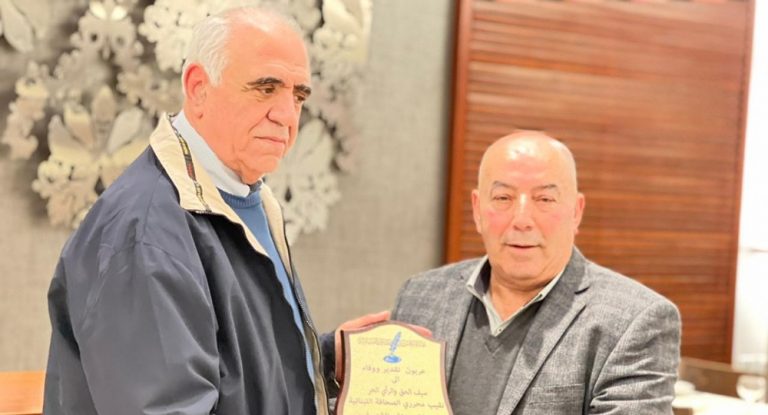 خاص – المرشح طلال المقداد يولم على شرف الإعلاميين ويكرّم نقيب محرّري الصحافة