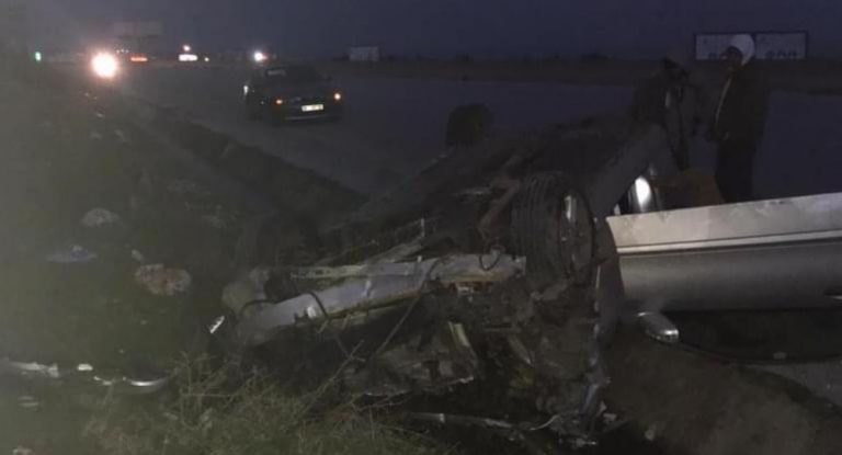 بالصور – حادث سير مروّع يودي بحياة مؤهل في قوى الأمن