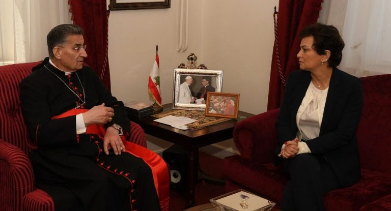 البطريرك الراعي التقى نائبة المنسق الخاص للأمم المتحدة نجاة رشدي