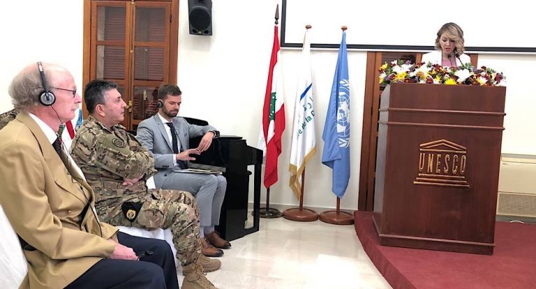 بالصور-‎ورشة عمل لضباط دورة كلية الاركان 36 في الجيش اللبناني بعنوان :” العدالة والاخلاق ‎في المركز الدولي لعلوم الانسان -اليونيسكو بيبلوس