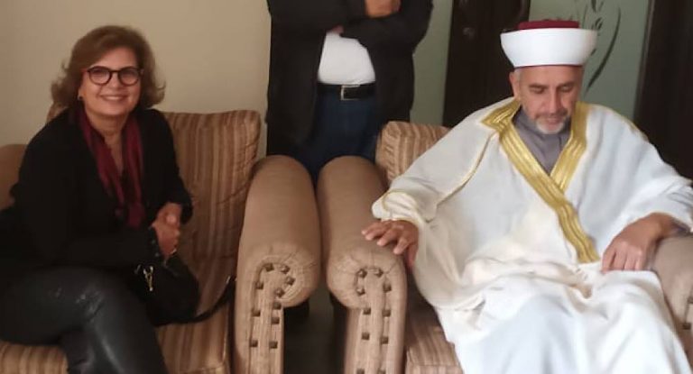 زيارة للمرشحة نجوى باسيل الى دارة الشيخ غسان اللقيس