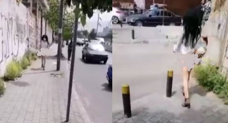 بعد انتشار فيديو لها وهي تمشي في بيروت عارية… قوى الأمن أوقفتها وهذا ما حصل