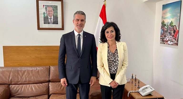 نصّار بحث مع مي الخليل في إعادة إطلاق ماراثون بيروت 2022