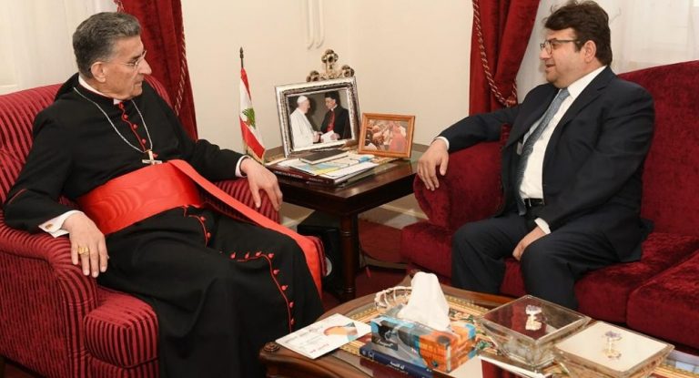 بول كنعان في زيارة للبطريرك الراعي في بكركي