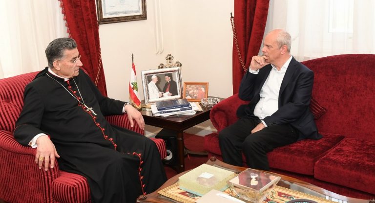 الراعي يستقبل أسعد نكد مدير كهرباء زحلة